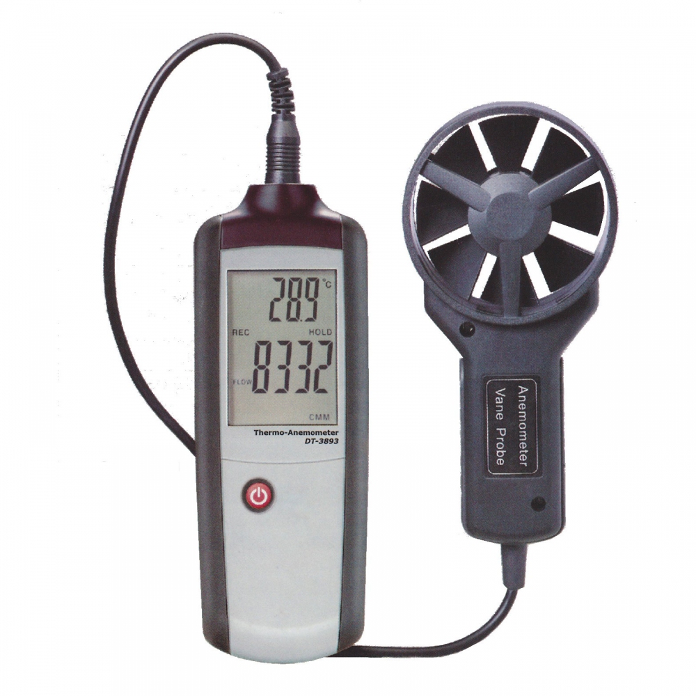 CEM DT-3893 CFM/CMM Thermo-Anemometer - Vane - Wind / Anemometer