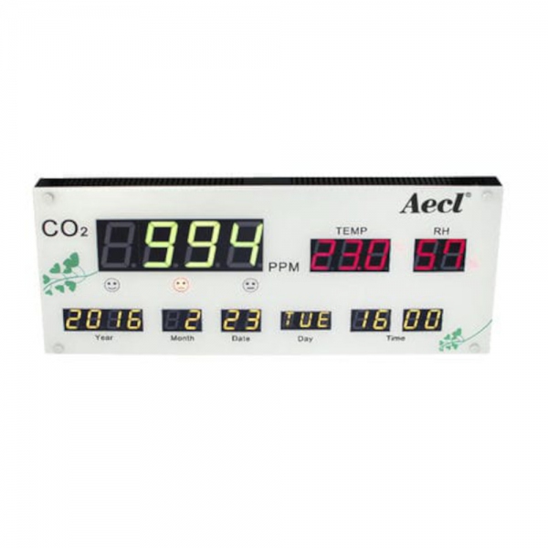 Aecl AQD-100 3-in-1 CO2 Humidity Temperature Air Quality Display (527 x 217)