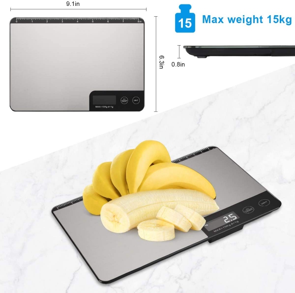 15Kg/1g Digital Electronic Food Weighing Kitchen Scale