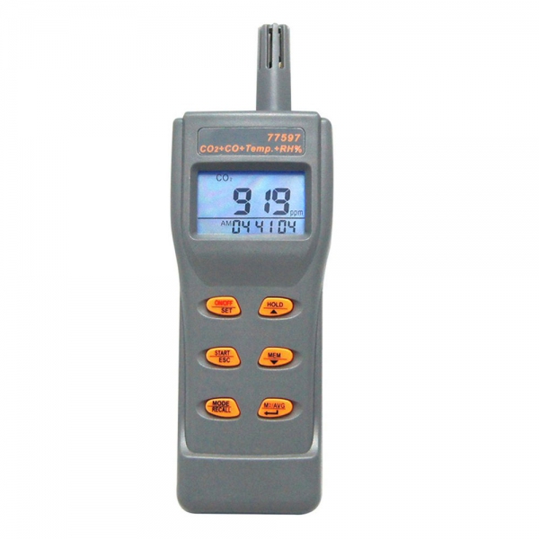 AZ77597 Portable Combo CO2 CO Temperature Humidity Logger Monitor
