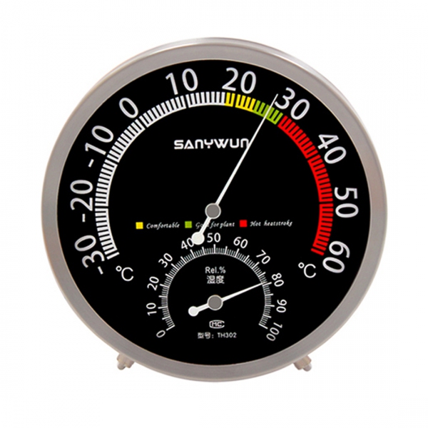 Sanywun TH302 Analog Wall / Desktop Hygro-Thermometer -30ºC~60ºC (Ø130)