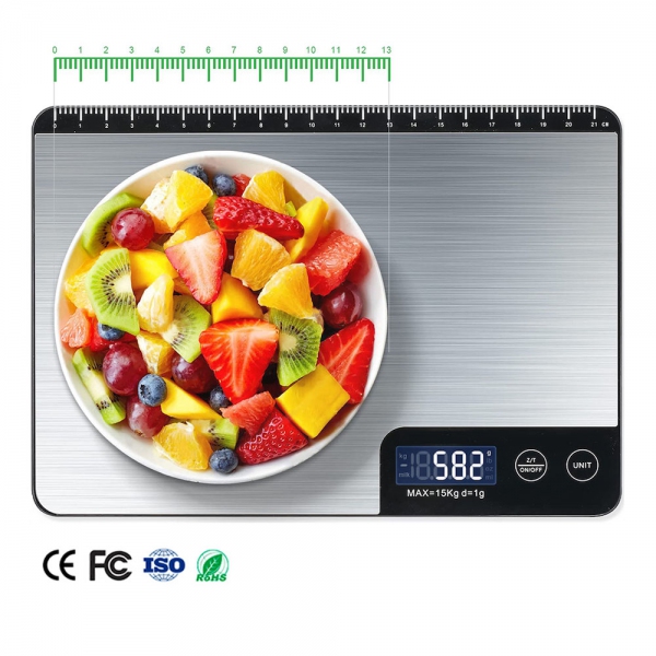 GMM 15Kg/1g Digital Electronic Food Weighing Kitchen Scale