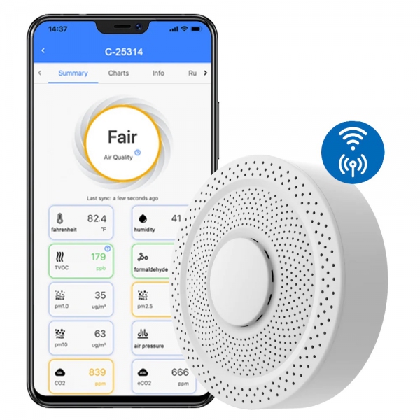 UbiBot AQS1-SIM Smart Air Quality Sensor IoT System