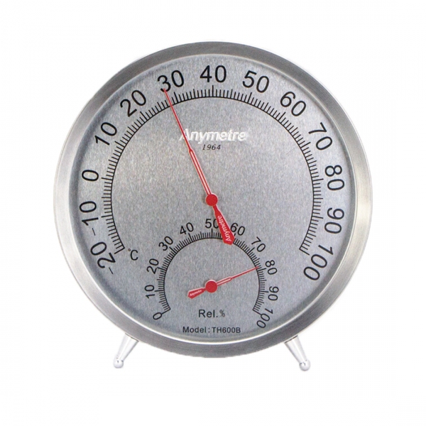 Anymetre TH600B Analog Wall / Desktop Hygro-Thermometer -20ºC~100ºC (Ø130)