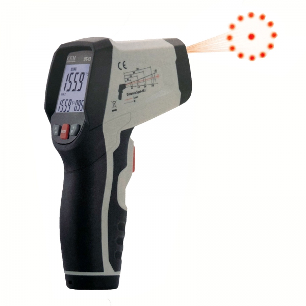 CEM DT-835 Professional Infrared Thermometer, -50~800°C 16:1 IP54