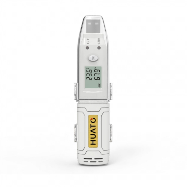 Huato HE174 Temperature Humidity Dew Point Data Logger IP67 -30~70℃ (±0.3℃, ±3%RH)
