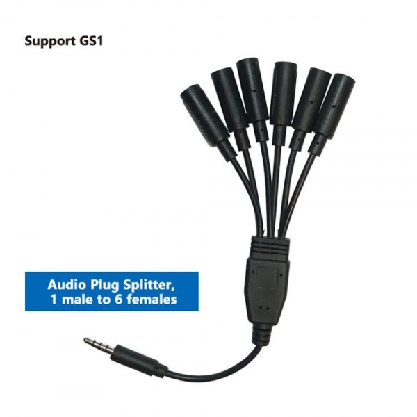 UbiBot Audio Plug Cable Splitter 1 Male to 6 Females for IoT Device GS1