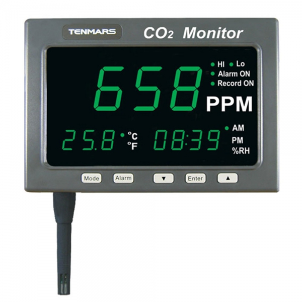 Tenmars TM-187 1.8" LED CO2 / Temperature/ Humidity Monitor (214x120)