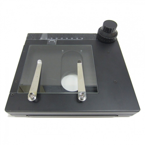 Manual X-Y Working Stage with Glass Plate for Microscope Stand