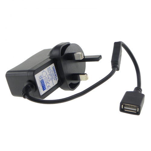 UNICELL Power Adapter UK Plug USB 5V 2A