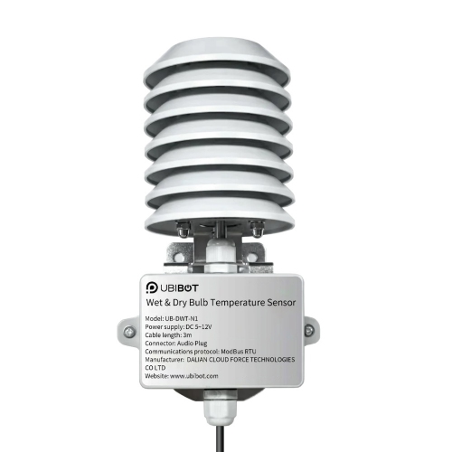 UbiBot UB-DWT-N1 Outdoor Wet & Dry Bulb, Dew Point Temperature Sensor (-40℃ to  80℃) for GS1 