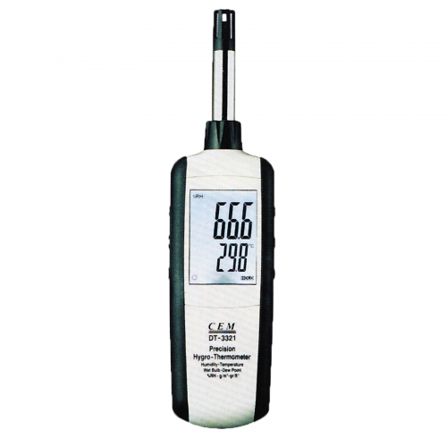 CEM DT-3321 Hygro-Thermometer, Dew Point, Wet Bulb, Dry Bulb