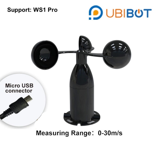 UbiBot Wind Speed Sensor (0-30m/s) 3m cable for WS1 Pro