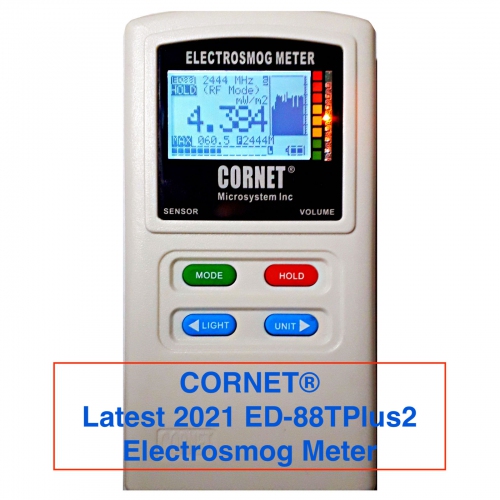Cornet ElectroSmog ED88TPlus2 EMF RF/LF/ELF (Tri-Mode) Field Strength Power Gauss Meter Datalogger