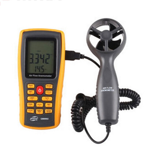 Benetech GM8902 Digital Air Flow Anemometer with USB interface (56mm Vane)