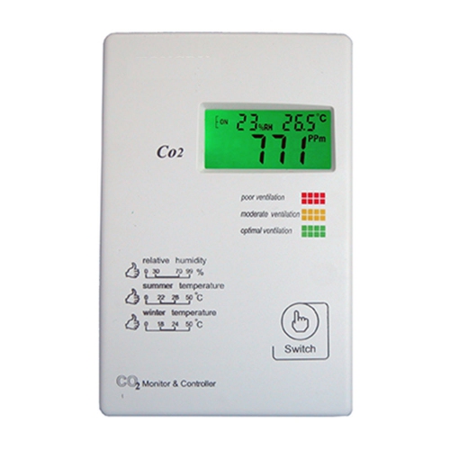 Tongdy G01-CO2-B340D Wall Mounted CO2 Monitor & Controller (230V)