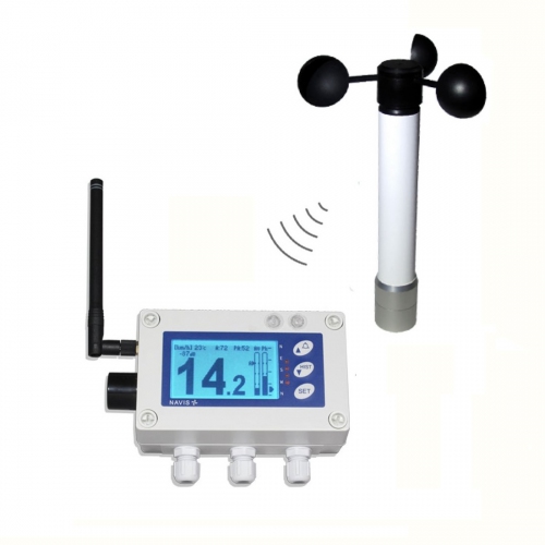 Navis W410/WS Wireless Anemometer 500m with Alarm and 4 relays