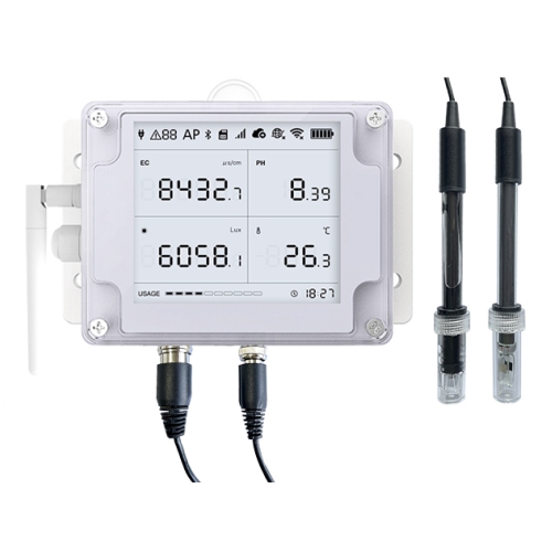 UbiBot GS2-EL Industrial-Grade WIFI EC pH Temperature Light Data Logger IoT System