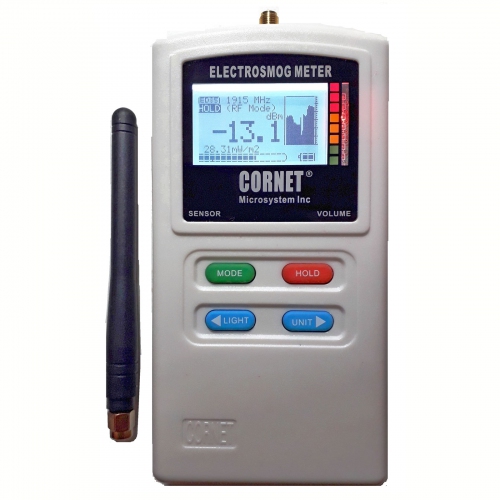 Cornet ElectroSmog ED85EXPlus EMF RF/LF (Dual-Mode) Gauss Meter with SMA Connector & Data Logger