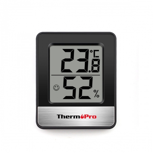 ThermoPro TP49B LCD Digital indoor Hygrometer Thermometer Humidity (Black)