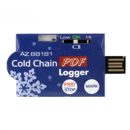 AZ88181 Single Use USB Temperature PDF Data Logger Waterproof IP65 -30~+70℃ (Lot of 10)