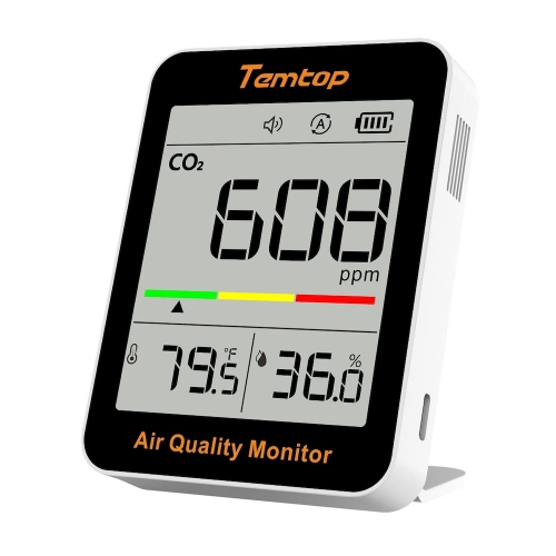 Temtop C1 CO2 Indoor Air Quality Monitor Temperature Humidity Meter