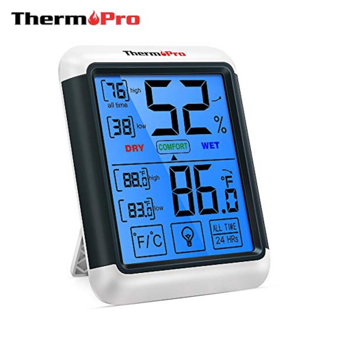 ThermoPro TP55 LCD Digital Hygrometer Backlight Thermometer Humidity Monitor
