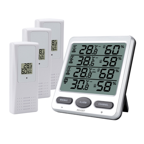 GMM Wireless upto 8-Channel Thermo-Hygrometer with Display Console & Hi/Lo Alarm