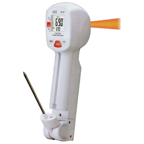 CEM IR-97 Food Safety Infrared Thermometer HACCP indication light, -35~260ºC 20:1