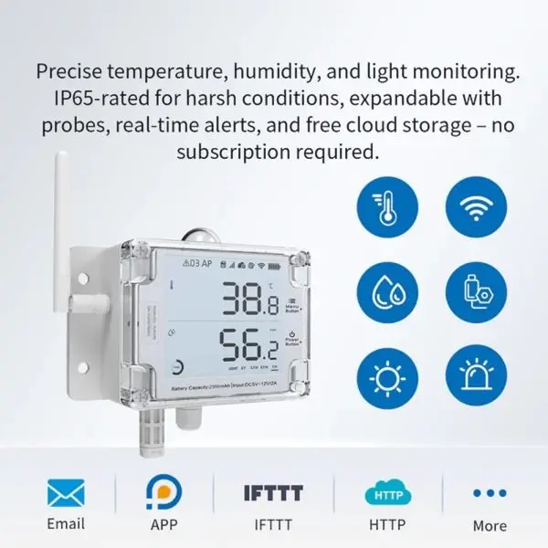 GS1-A1RSV2-11 UbiBot GS1-A1RS Version 2 Industrial-Grade WIFI Temperature Humidity Monitoring System