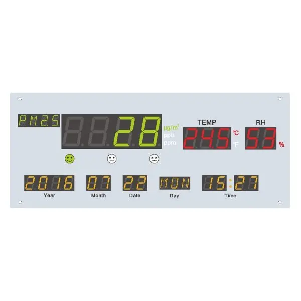 Aecl AQD-101 4-in-1 CO2 PM2.5 Humidity Temperature Air Quality Display (527 x 217)