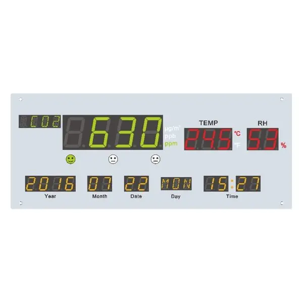 Aecl AQD-101 4-in-1 CO2 PM2.5 Humidity Temperature Air Quality Display (527 x 217)