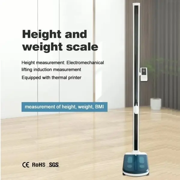 GMM HJ05 Body BMI Weight Scale with Electromechanical lifting Induction Height Measurement and Thermal Printer