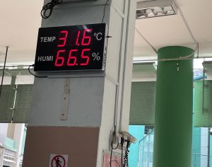 Wall Mounted 5 inches LED Hygrometer Display