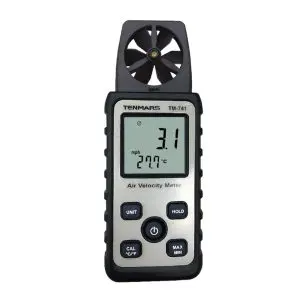 Tenmars TM-741 Mini Pocket Anemometer Air Velocity Meter (30mm Vane)