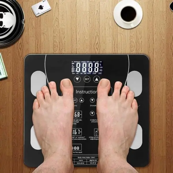GMM-JW29 Digital Bluetooth Smart Body Scale Fat BMI Weighing Scale (Black)