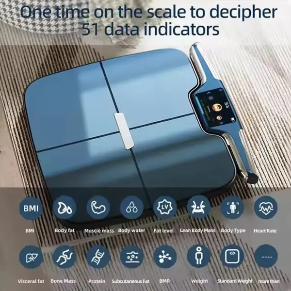 GMMCF577-12 GMM CF577BLE Bluetooth WIFI 8 Electrode Smart Body Composition Scale FREE Ultrasonic Height Measuring Ruler