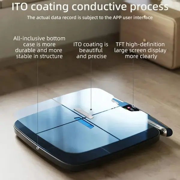GMMCF577-16 GMM CF577BLE Bluetooth WIFI 8 Electrode Smart Body Composition Scale FREE Ultrasonic Height Measuring Ruler