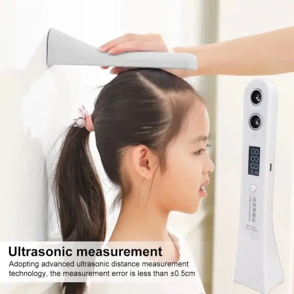 Ultrasonic Stadiometer White-11 GMM CF577BLE Bluetooth WIFI 8 Electrode Smart Body Composition Scale FREE Ultrasonic Height Measuring Ruler