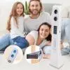 Ultrasonic Stadiometer White-14 GMM CF577BLE Bluetooth WIFI 8 Electrode Smart Body Composition Scale FREE Ultrasonic Height Measuring Ruler