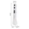 Ultrasonic Stadiometer White-17 GMM CF577BLE Bluetooth WIFI 8 Electrode Smart Body Composition Scale FREE Ultrasonic Height Measuring Ruler