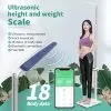 BYH-01BT-11 GMM H01BT Smart Body Fat Scale Ultrasonic Height and Weight Machine (Bluetooth)