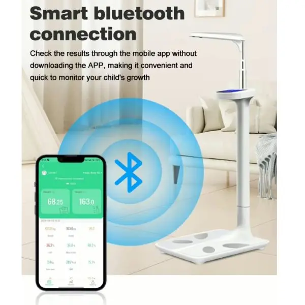 BYH-01BT-12 GMM H01BT Smart Body Fat Scale Ultrasonic Height and Weight Machine (Bluetooth)