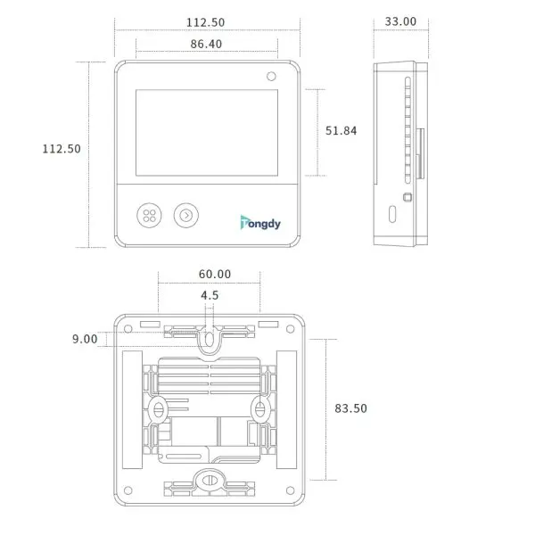 PGX-29C-17 Tongdy PGX Professional indoor environment monitor with commercial level