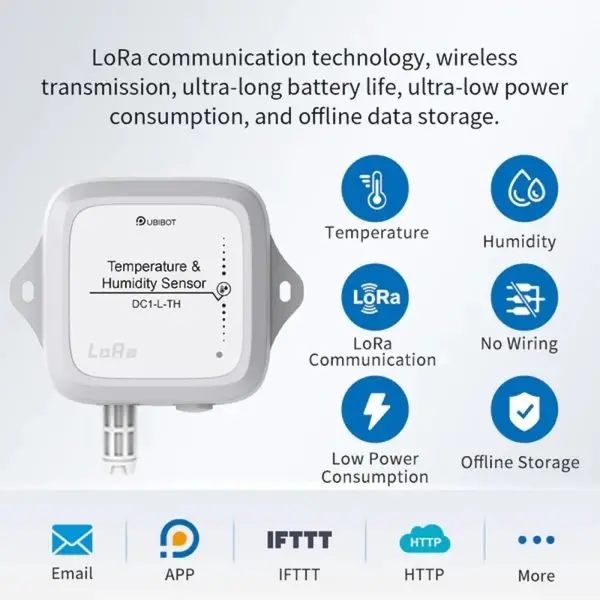 DC1-L-TH-02 UbiBot DC1-L-TH LoRa Temperature Humidity Sensor