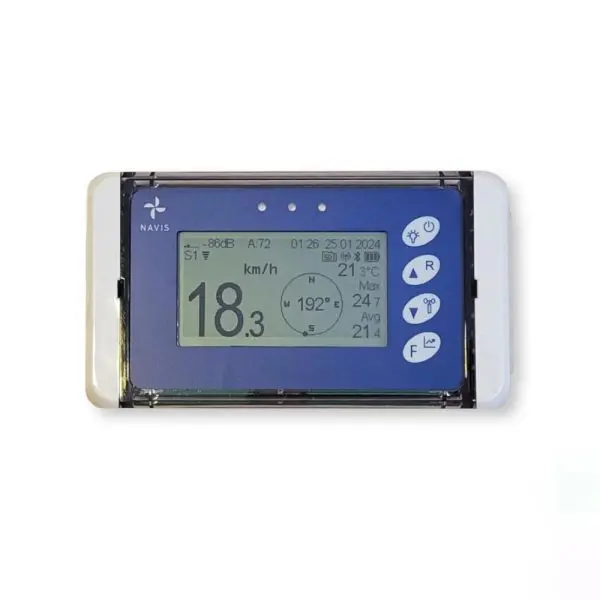 WL13XWS-12 Navis WL 13X/WS Wireless Anemometer Wind Logger extended range 1km with Antenna