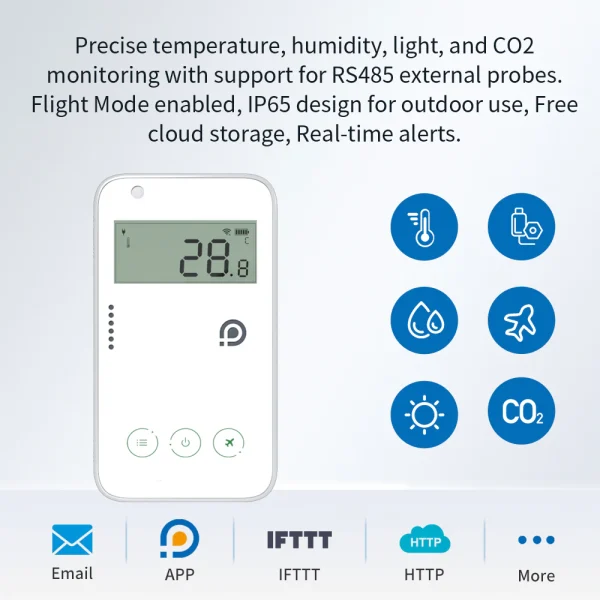 ws4ARS1C-02 UbiBot WS4-A1RS1C WIFI CO2 Temperature Humidity Light Vibration Data Logger IoT System