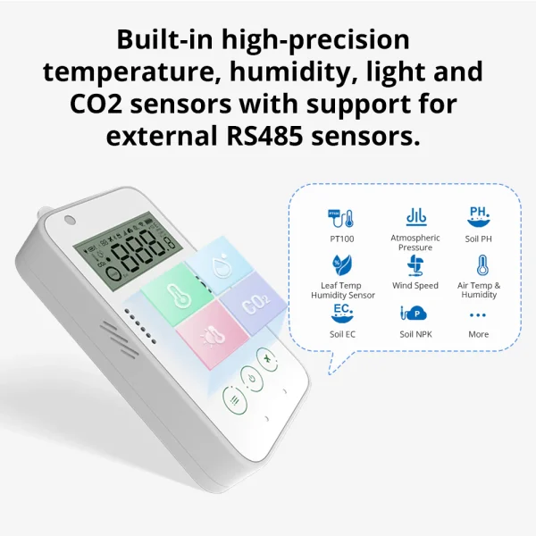 ws4ARS1C-03 UbiBot WS4-A1RS1C WIFI CO2 Temperature Humidity Light Vibration Data Logger IoT System