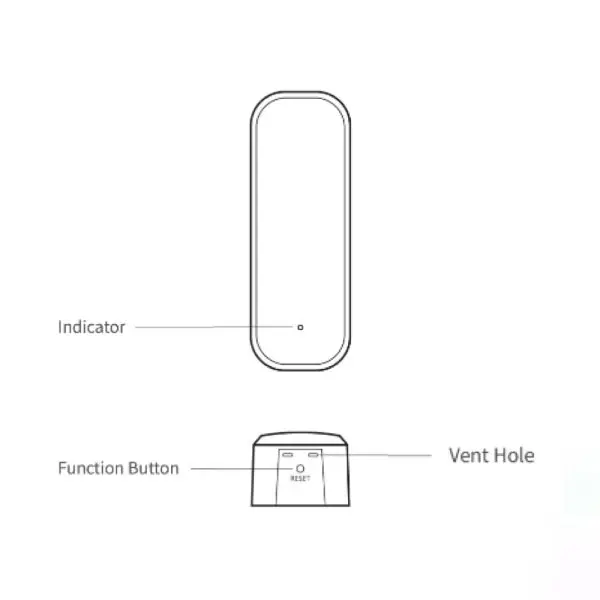 DC1-TH-07 UbiBot DC1-TH Compact Lightweight LoRa Temperature Humidity Sensor