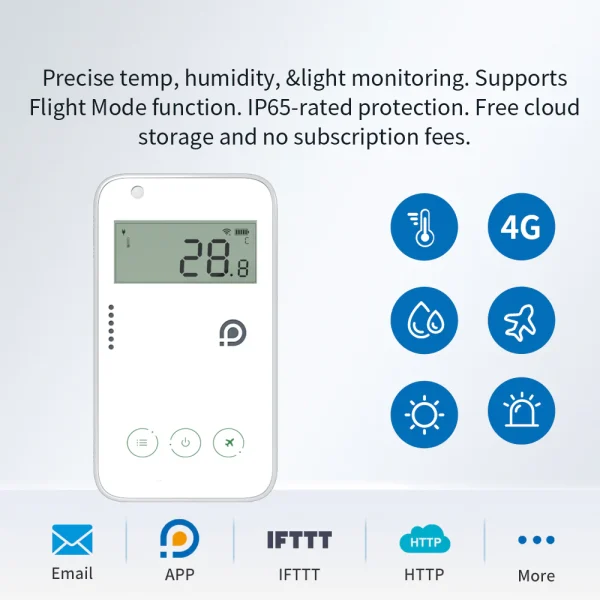 ws4-A4G-2 UbiBot WS4-A4G Temperature Humidity Light Data Logger Cellular IoT System